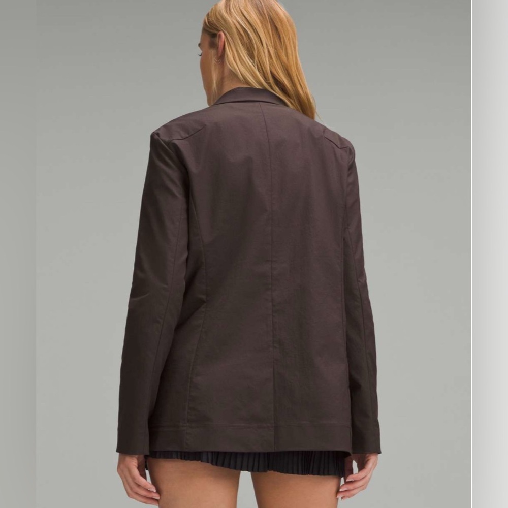 Lululemon EUC small Relaxed-Fit Twill Blazer *Espresso - Picture 2 of 3